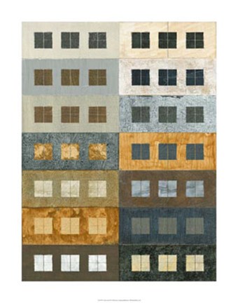 Framed Urban Grid II Print