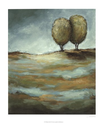 Framed Walking in the Rain Print