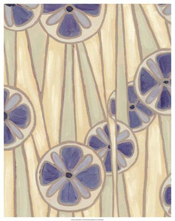 Framed Lavender Reeds II Print