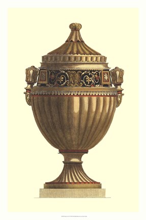 Framed Empire Urn IV Print