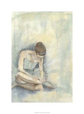 Framed Ballerina Repose I Print