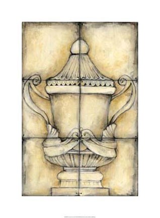 Framed Ceramic Urn II Print