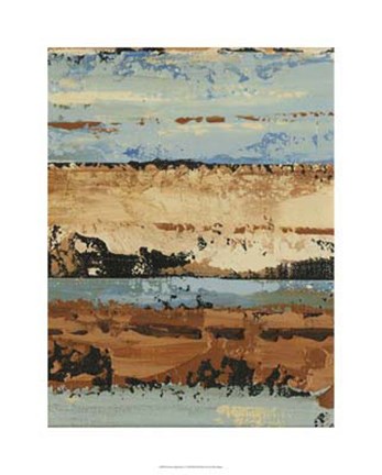 Framed Linear Composition I Print