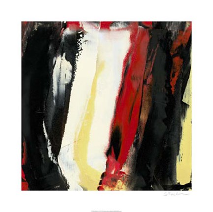 Framed Red Moves In I Print