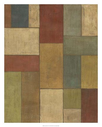 Framed Tiled Abstract II Print