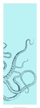 Framed Octopus Triptych III Print