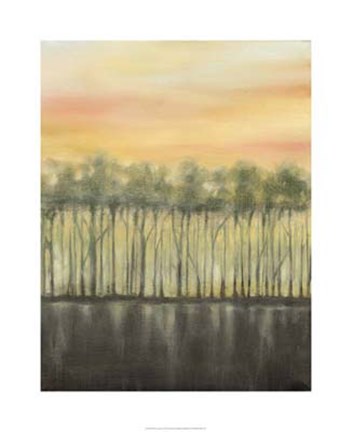 Framed Dusk in Summer Print