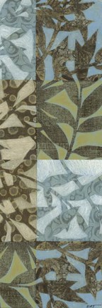 Framed Swaying Fronds Panel I Print