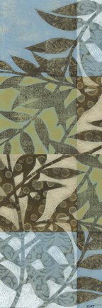 Framed Swaying Fronds Panel II Print