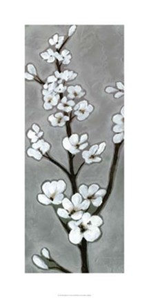 Framed White Blossoms I Print