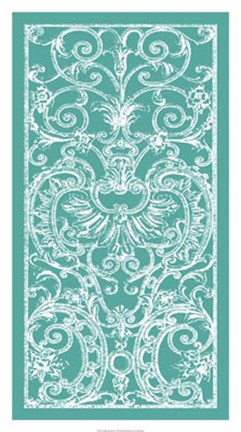 Framed Graphic Ironwork II Print