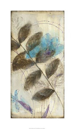 Framed Constellation Flowers III Print