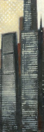 Framed Urban Landscape II Print