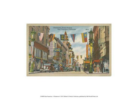 Framed San Francisco- Chinatown Print