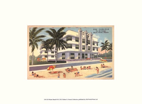 Framed Miami Beach III Print
