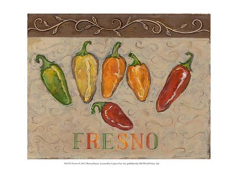 Framed Fresno Print