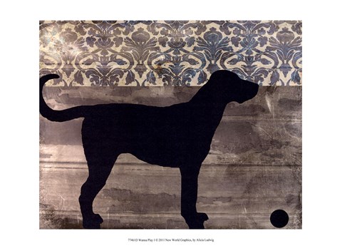 Framed Wanna Play I Print