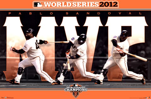 Framed 2012 World Series - MVP Print