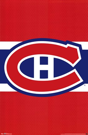 Framed Canadiens - Logo 12 Print