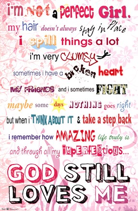 Framed Not Perfect Print