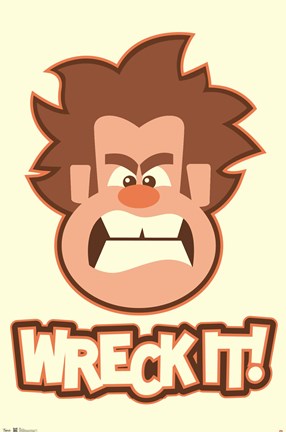 Framed Wreck-It Ralph Print