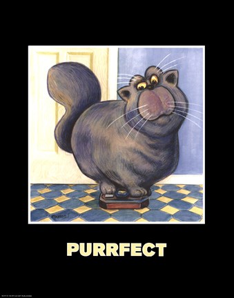 Framed Purrfect Print