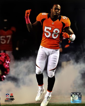 Framed Von Miller 2012 Action Print