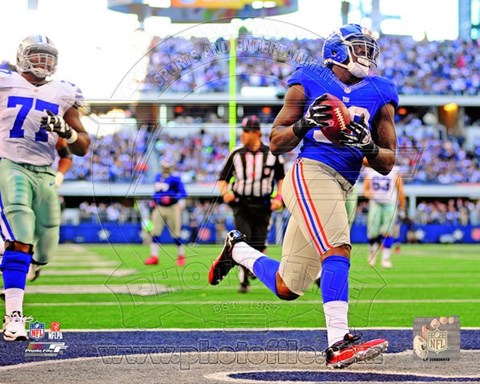 Framed Jason Pierre-Paul Running The Football Print