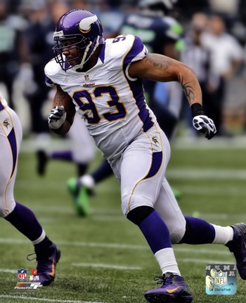 Framed Kevin Williams 2012 Running Action Print