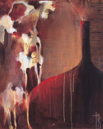 Framed Persimmon Vase II Print