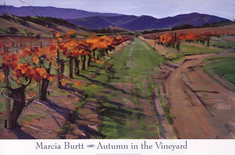 Framed AUTUMN IN THE VINEYARD Print
