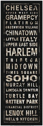 Framed Transit NYC II Black Print