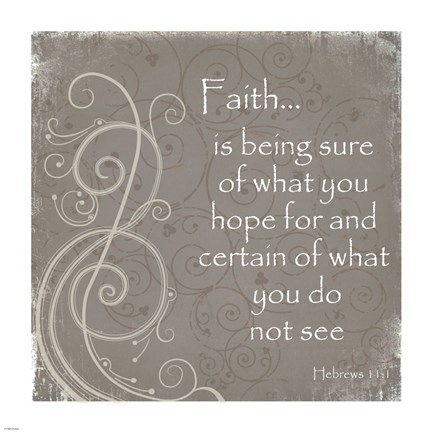 Framed Faith Quote Print