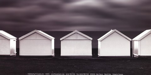 Framed Beach Noir - Mini Print