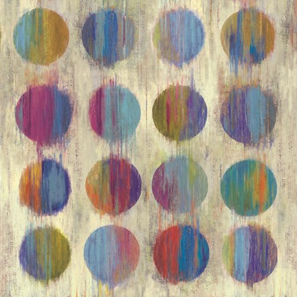 Framed Ikat Dots II Print