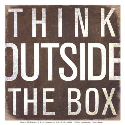 Framed Think - Mini Print