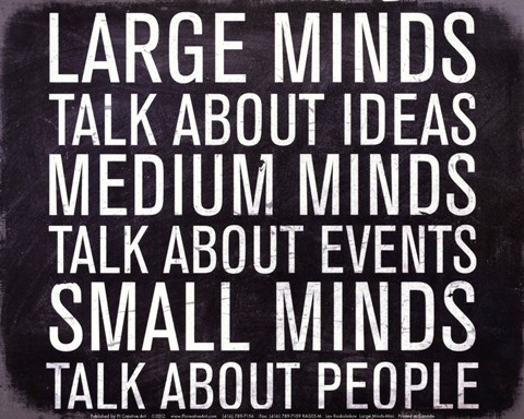 Framed Large Minds - Mini Print