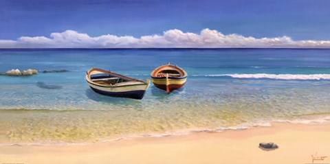 Framed Canto mediterraneo Print