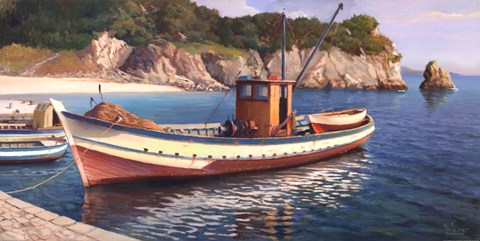 Framed Peschereccio Print