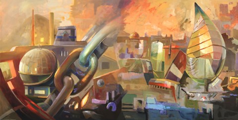 Framed Yellow Energy Print