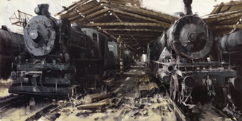 Framed Roundhouse Print