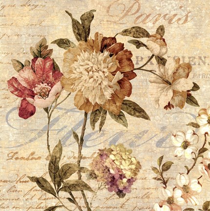 Framed Fleur Paris II Print