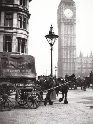 Framed Big Ben, London, c 1900s Print