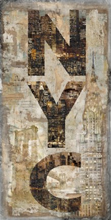 Framed NYC Vertical Print