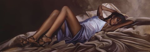 Framed Satin Gown Print