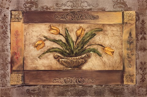 Framed FLORAL URN II Print