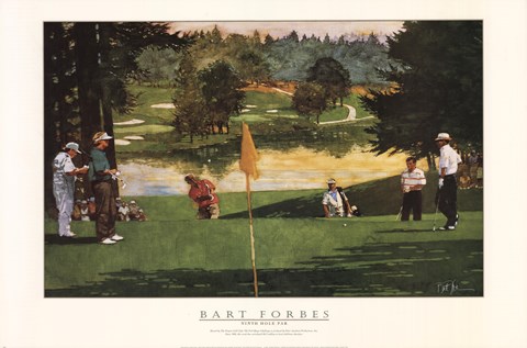 Framed Ninth Holer Par Print