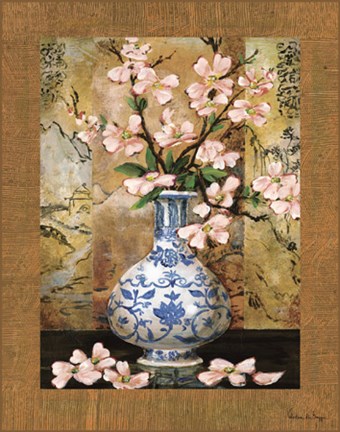 Framed Ming Vase II Print