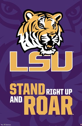 Framed Louisiana State University - Logo 13 Print