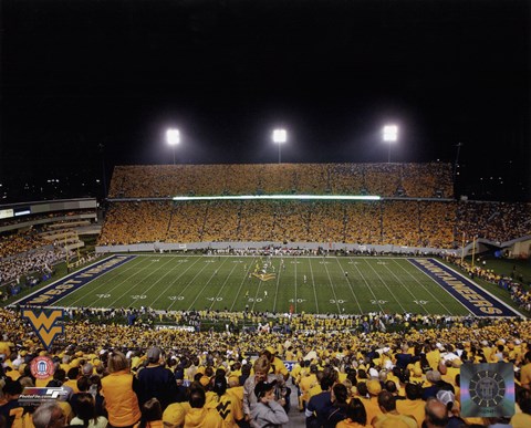 Framed Mountaineer Field  West Virginia Mountaineers 2011 Print
